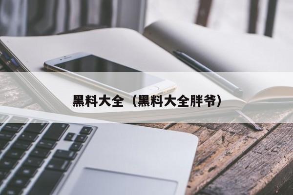 黑料大全(黑料大全胖爷)