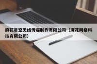 麻花星空无线传媒制作有限公司（麻花网络科技有限公司）